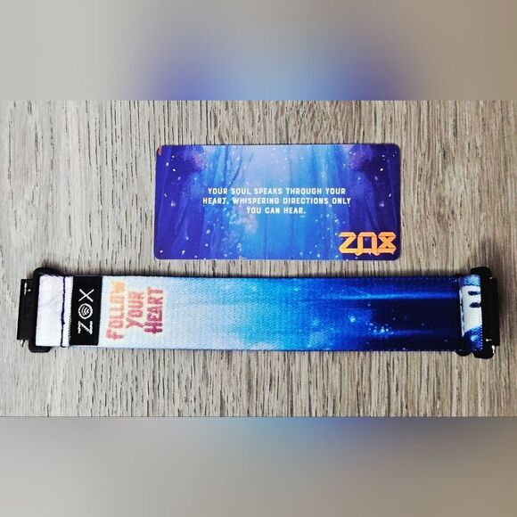 ZOX "FOLLOW YOUR HEART" #1883 ANDROID SAMSUNG GALAXY 20mm INTERACTIVE WATCHBAND - Picture 5 of 9